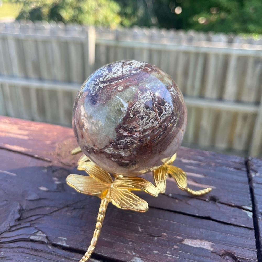 Money Agate Crystal Sphere